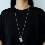 Minimalist Vase / Wine Jug / Wallet Sculptural Pendant Long Necklace - floysun