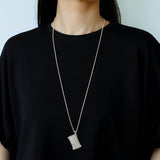 Minimalist Vase / Wine Jug / Wallet Sculptural Pendant Long Necklace - floysun