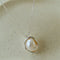 Minimalist Versatile Oval Freshwater Pearl Pendant Necklace - floysun