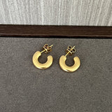 Minimalist Vintage C - Shaped Hoop Earrings - floysun