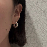 Minimalist Vintage C - Shaped Hoop Earrings - floysun