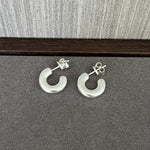 Minimalist Vintage C - Shaped Hoop Earrings - floysun