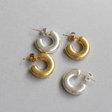 Minimalist Vintage C - Shaped Hoop Earrings - floysun