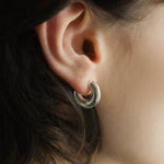 Minimalist Vintage C - Shaped Hoop Earrings - floysun