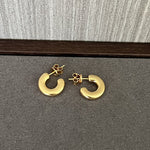 Minimalist Vintage C - Shaped Hoop Earrings - floysun