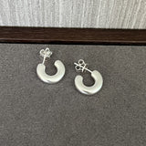Minimalist Vintage C - Shaped Hoop Earrings - floysun