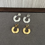 Minimalist Vintage C - Shaped Hoop Earrings - floysun