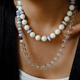 Mixed Natural Stone Beaded Necklace - floysun