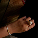 Modern Vintage Wrapped Pearl Ring - floysun