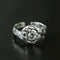 Molten Lava Texture Cubic Zirconia Open Ring - floysun