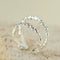 Molten Lava Texture Double-Band Hollow Open Ring - floysun