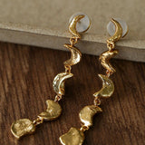 Moon Phase Gradient Drop Earrings - floysun