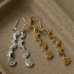 Moon Phase Gradient Drop Earrings - floysun