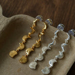 Moon Phase Gradient Drop Earrings - floysun