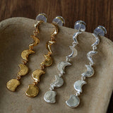 Moon Phase Gradient Drop Earrings - floysun