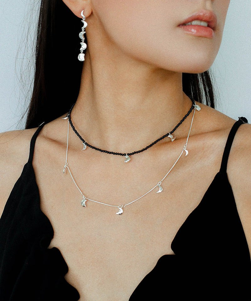 Moon Phase Gradient Drop Earrings - floysun