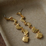 Moon Phase Gradient Drop Earrings - floysun