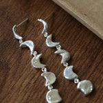 Moon Phase Gradient Drop Earrings - floysun
