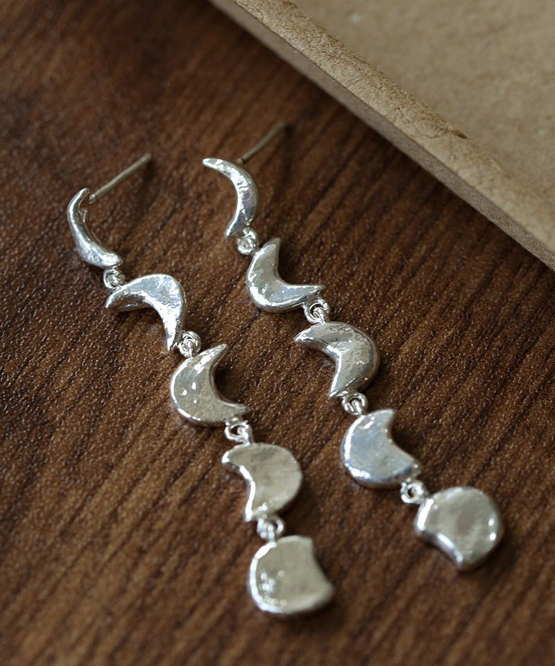 Moon Phase Gradient Drop Earrings - floysun