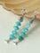Moonlight Swimming Fish Earrings – Sparkling Stone / Aquamarine - floysun