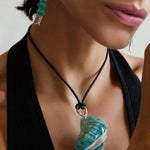 Moonlight Swimming Fish Earrings – Sparkling Stone / Aquamarine - floysun