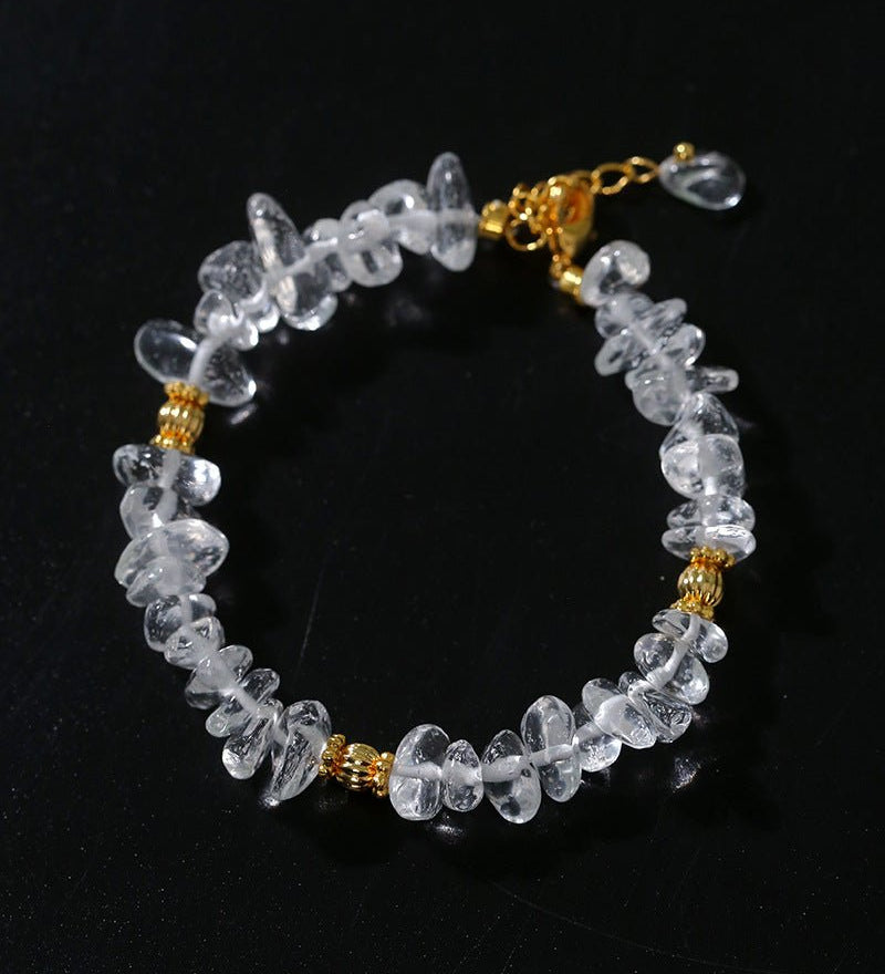 Moonlight Wave Clear Quartz Bracelet - floysun