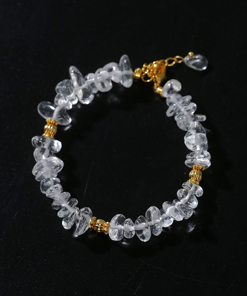Moonlight Wave Clear Quartz Bracelet - floysun