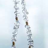 Moonlight Wave Clear Quartz Necklace - floysun