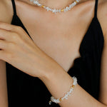 Moonlight Wave Clear Quartz Necklace - floysun