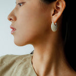 Moonlit Glow Double - Sided White Mother - of - Pearl Earrings - floysun