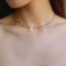Mother - of - Pearl Alphabet Colorful Zircon Beaded Necklace - floysun