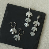 Mother - of - Pearl Bird Earrings 925 Sterling Silver Lightweight Earrings - floysun