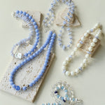 Mother of Pearl & Blue Lace Agate Necklace - floysun