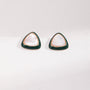 Mother of Pearl Green Triangular Earrings - floysun