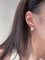 Mother of Pearl Heart Stud Earrings with Daisy CZ Detail - floysun