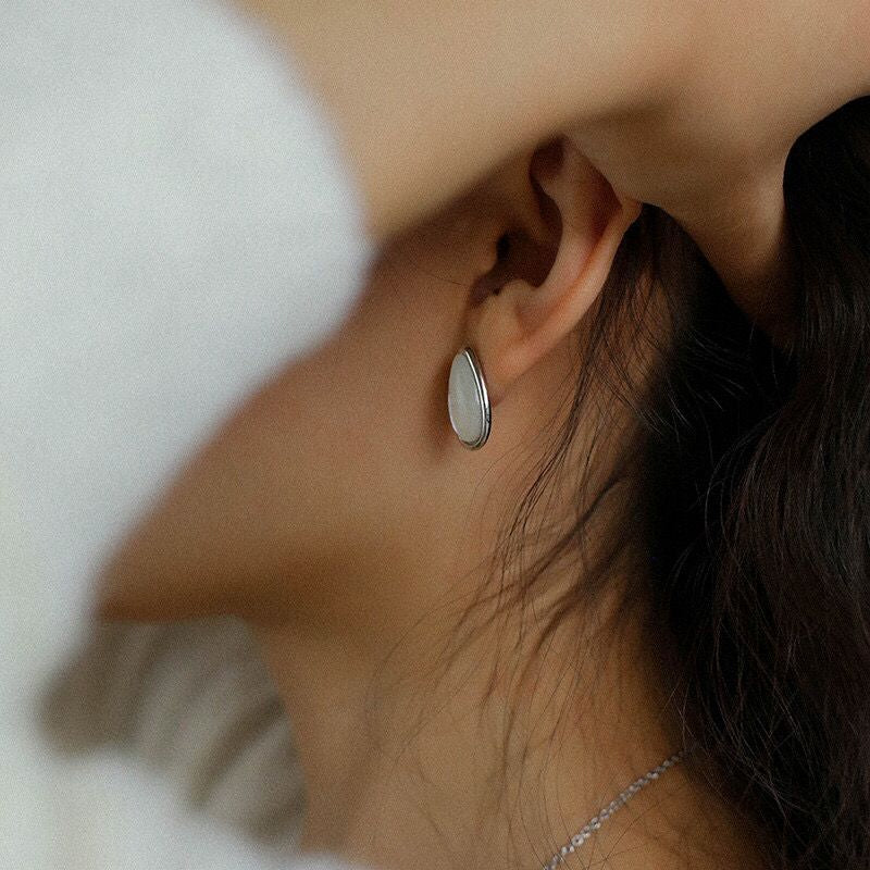 Mother of Pearl Sterling Silver Earrings - floysun