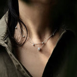 Multi Dangling Bean Pendant Adjustable Necklace - floysun