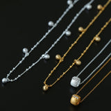 Multi Dangling Bean Pendant Adjustable Necklace - floysun