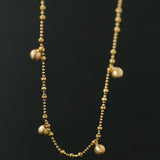 Multi Dangling Bean Pendant Adjustable Necklace - floysun