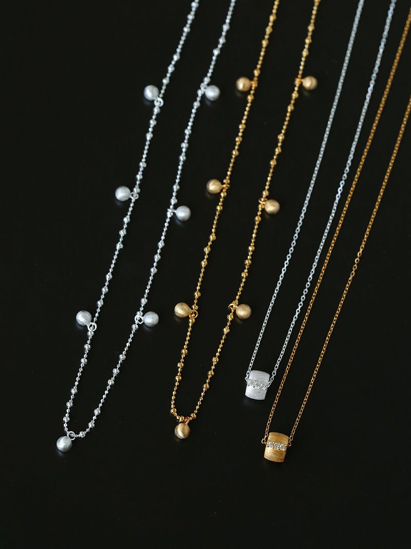 Multi Dangling Bean Pendant Adjustable Necklace - floysun