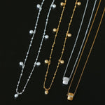 Multi Dangling Bean Pendant Adjustable Necklace - floysun