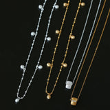 Multi Dangling Bean Pendant Adjustable Necklace - floysun