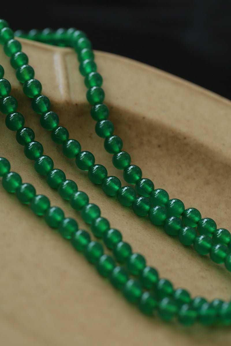 Multi-element Green Onyx Long Detachable Necklace - floysun