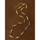 Multi-Fish Black Onyx & Blue Turquoise Necklace - floysun