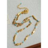 Multi-Fish Black Onyx & Blue Turquoise Necklace - floysun