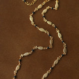 Multi - Fish Black Onyx Necklace - floysun
