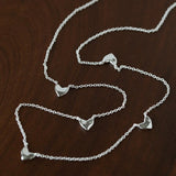 Multi - Heart Station Necklace - floysun
