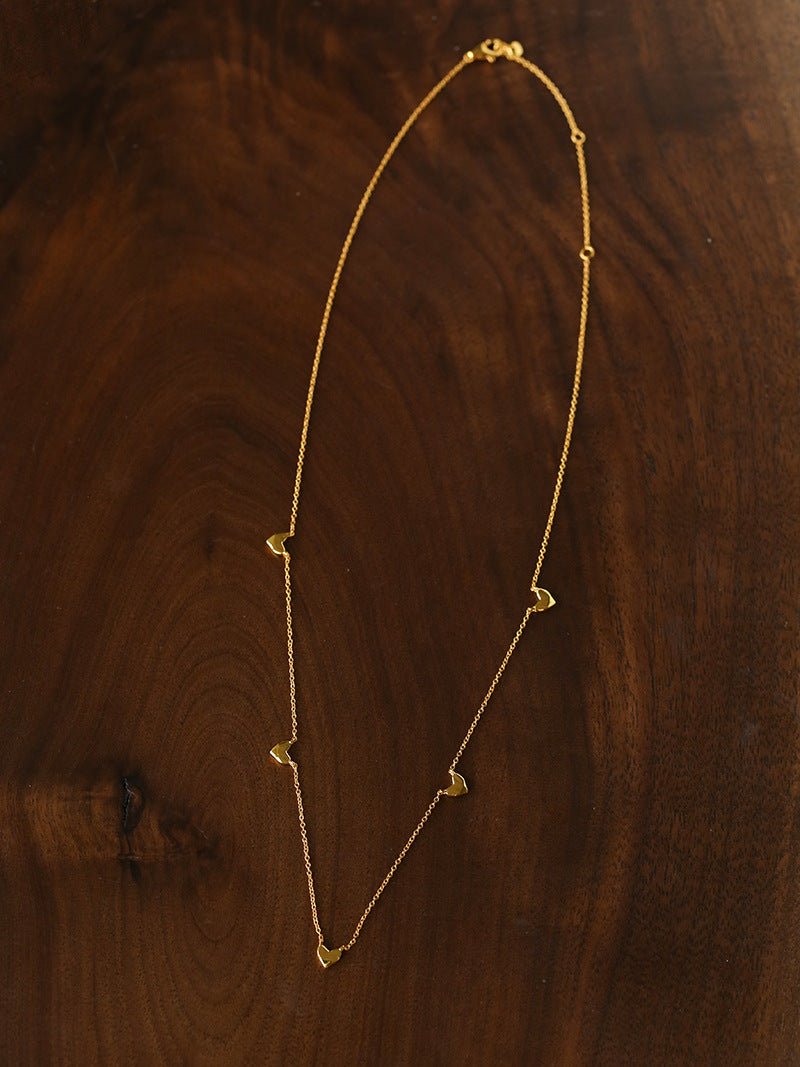 Multi - Heart Station Necklace - floysun