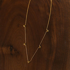 Multi - Heart Station Necklace - floysun