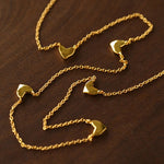 Multi - Heart Station Necklace - floysun